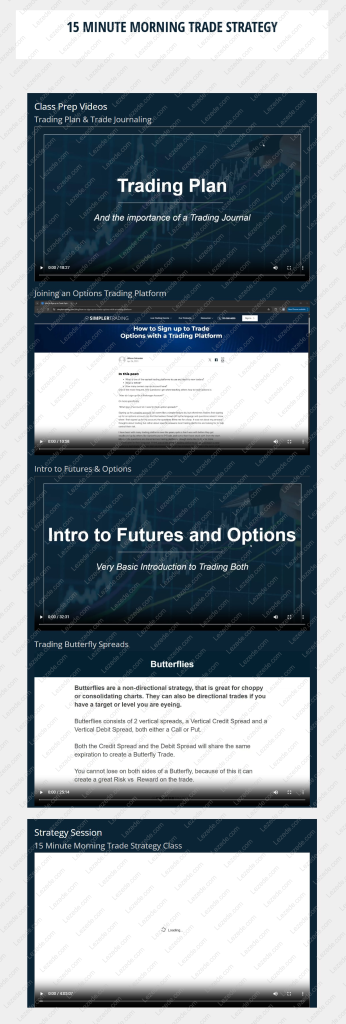 15 Minute Morning Trade Strategy April 2025 by Allison Ostrander Download member web