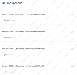 Jan. 2024: Advanced Plan to Make 10% Monthly by Dan Sheridan Free Download