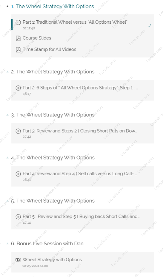 The Wheel Strategy With Options by Dan Sheridan Free Download