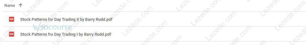 Stock Patterns for DayTrading I & II by Barry Rudd Free Download