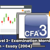 CFA Level 3- Examination Morning Session – Essay (2004) Free Download