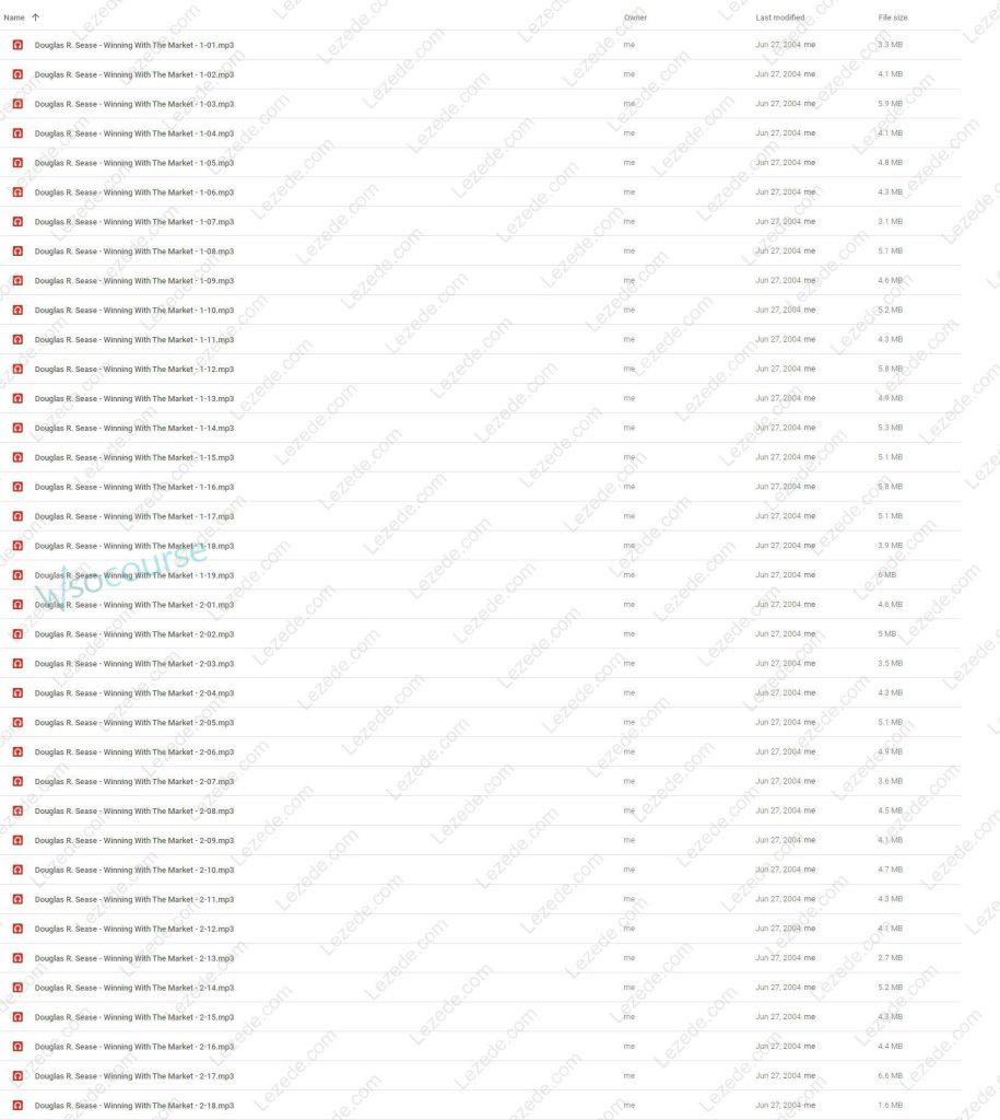 Winning With The Market by Douglas R.Sease Free Download