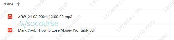 How to Lose Money Profitably by Mark Cook Free Download