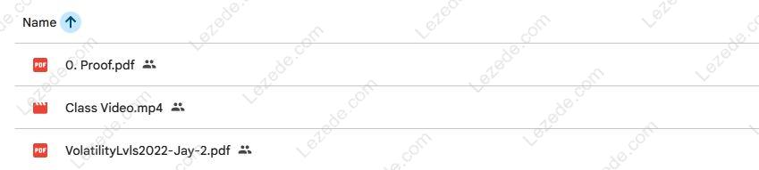 Volatility Levels Deep Dive with Jay by Dan Sheridan Free Download