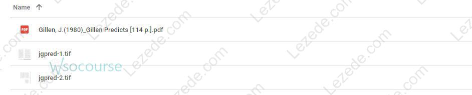 Gillen Predicts by Jack Gillen