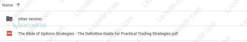 The Bible of Options Strategies: The Definitive Guide for Practical Trading Strategies By Guy Cohen Free Download