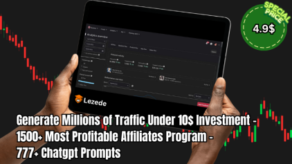 Generate Millions of Traffic Under 10$ Investment - 1500+ Most Profitable Affiliates Program - 777+ Chatgpt Prompts Free Download
