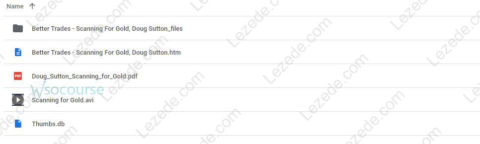 Scanning For Gold by Doug Sutton