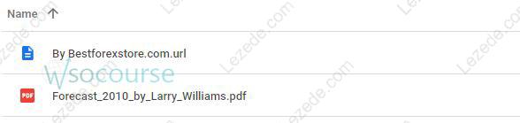 Forecast for 2010 by Larry Williams