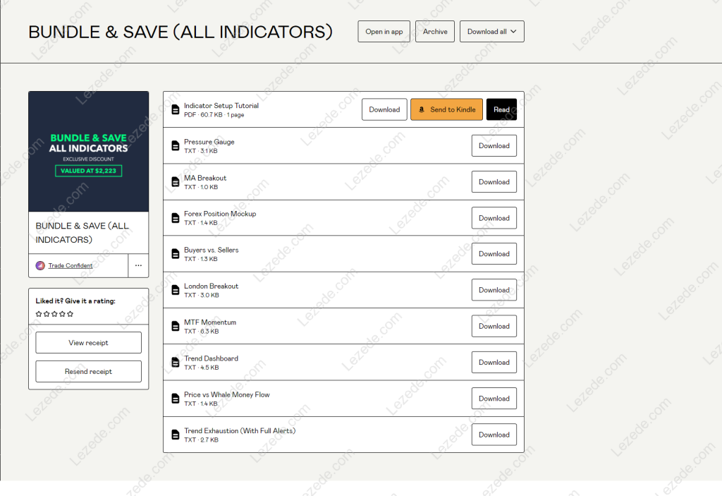 BUNDLE & SAVE (ALL INDICATORS) By Trade Confident Free Download