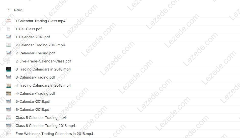Calendar Trading in 2018 By Dan Sheridan
