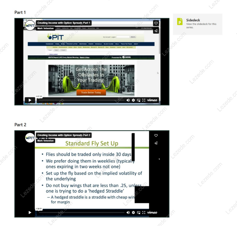 Creating Income Using Option Spreads by Optionpit Proof