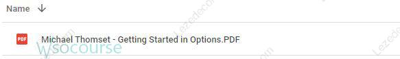 Getting Started in Options By Michael Thomsett Proof